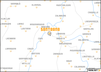 map of Santa Ana