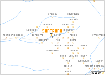 map of Santa Ana