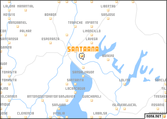 map of Santa Ana