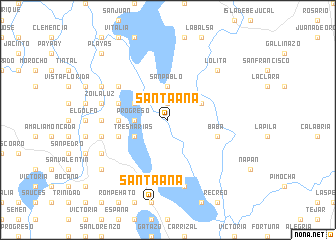 map of Santa Ana