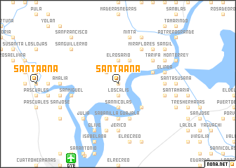 map of Santa Ana