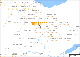 map of Santa Ana