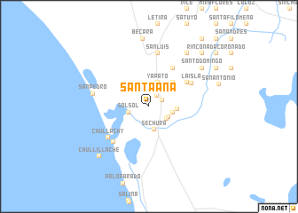 map of Santa Ana