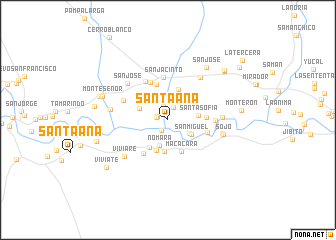 map of Santa Ana