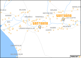 map of Santa Ana