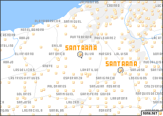 map of Santa Ana