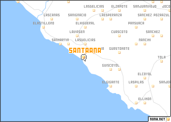 map of Santa Ana