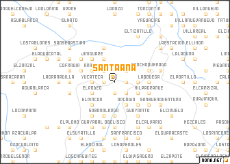 map of Santa Ana