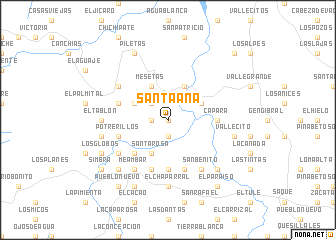 map of Santa Ana