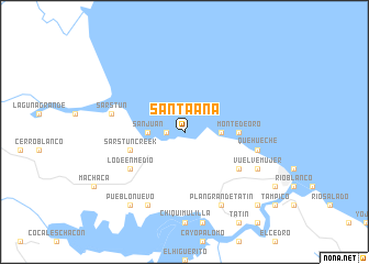 map of Santa Ana