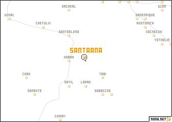 map of Santa Ana