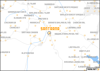 map of Santa Ana