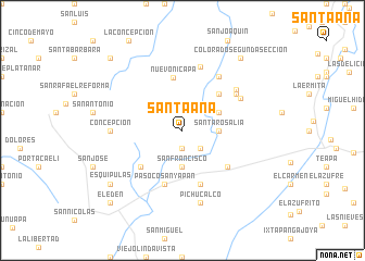 map of Santa Ana