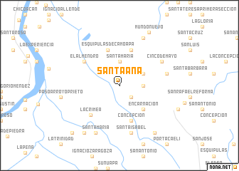 map of Santa Ana