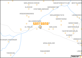 map of Santa Ana