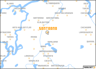 map of Santa Ana