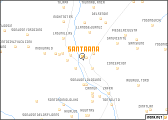 map of Santa Ana