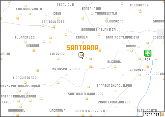 map of Santa Ana