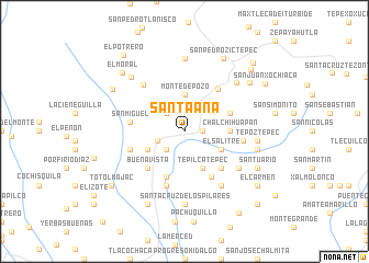 map of Santa Ana