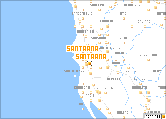 map of Santa Ana