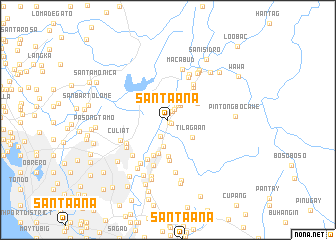 map of Santa Ana