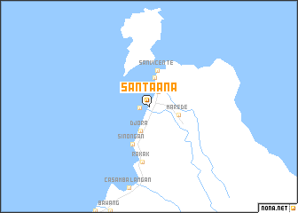 map of Santa Ana