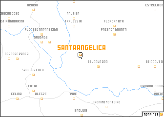 map of Santa Angélica