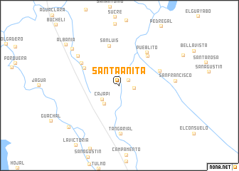 map of Santa Anita