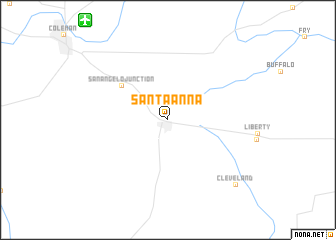 map of Santa Anna