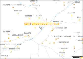 map of Santa Bárbara del Sur