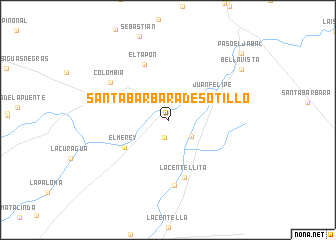 map of Santa Bárbara de Sotillo