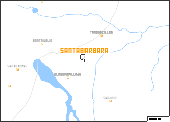map of Santa Bárbara