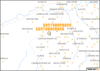 map of Santa Bárbara