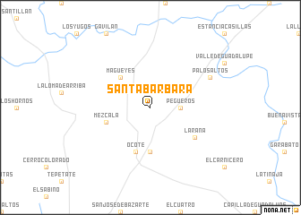 map of Santa Bárbara