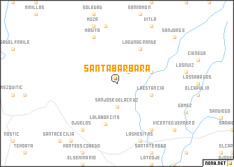 map of Santa Bárbara