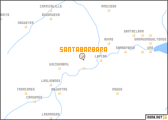 map of Santa Bárbara