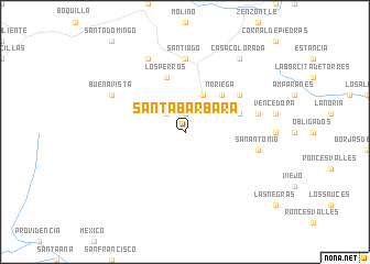 map of Santa Bárbara