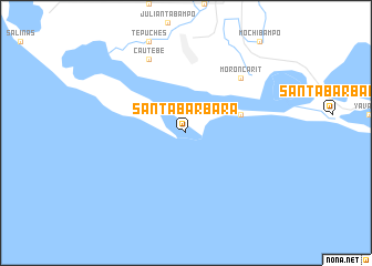 map of Santa Bárbara