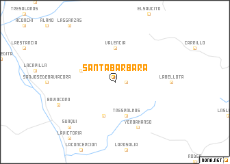 map of Santa Bárbara
