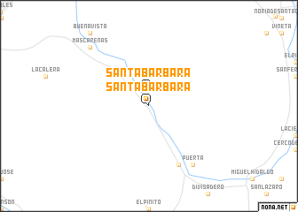 map of Santa Bárbara