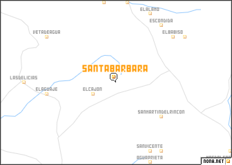 map of Santa Bárbara