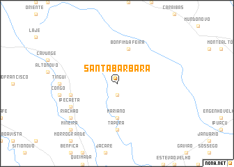 map of Santa Bárbara