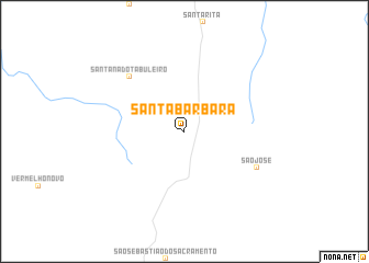 map of Santa Bárbara