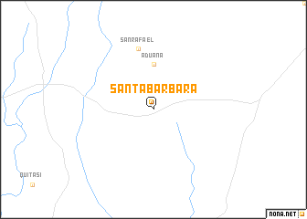 map of Santa Bárbara