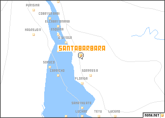 map of Santa Bárbara