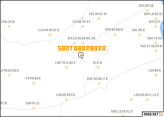 map of Santa Bárbara