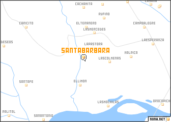 map of Santa Bárbara