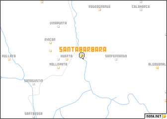 map of Santa Bárbara