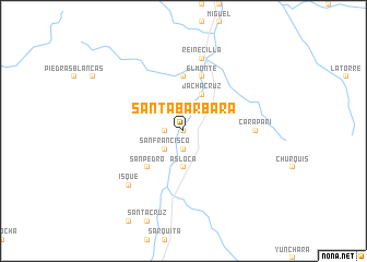 map of Santa Bárbara