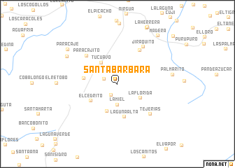 map of Santa Bárbara